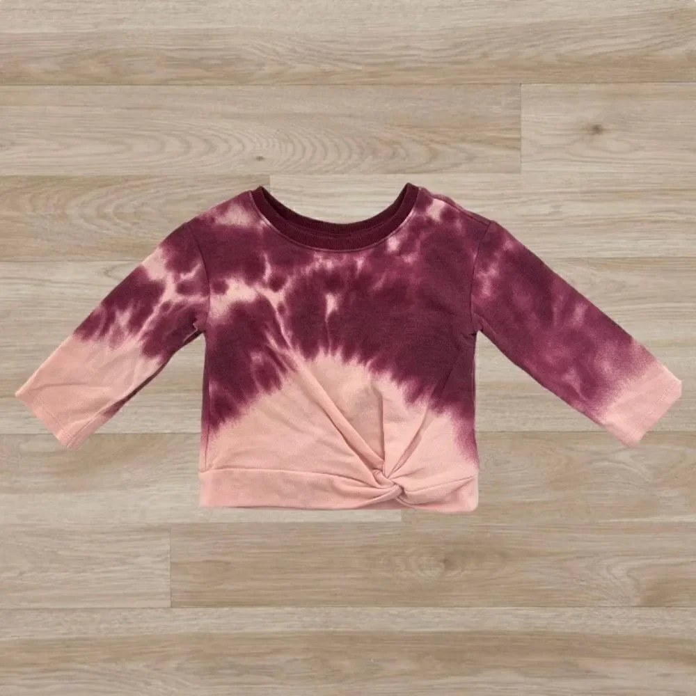 Art Class Baby Girl Pink Tie Dye Matching Set 12 months